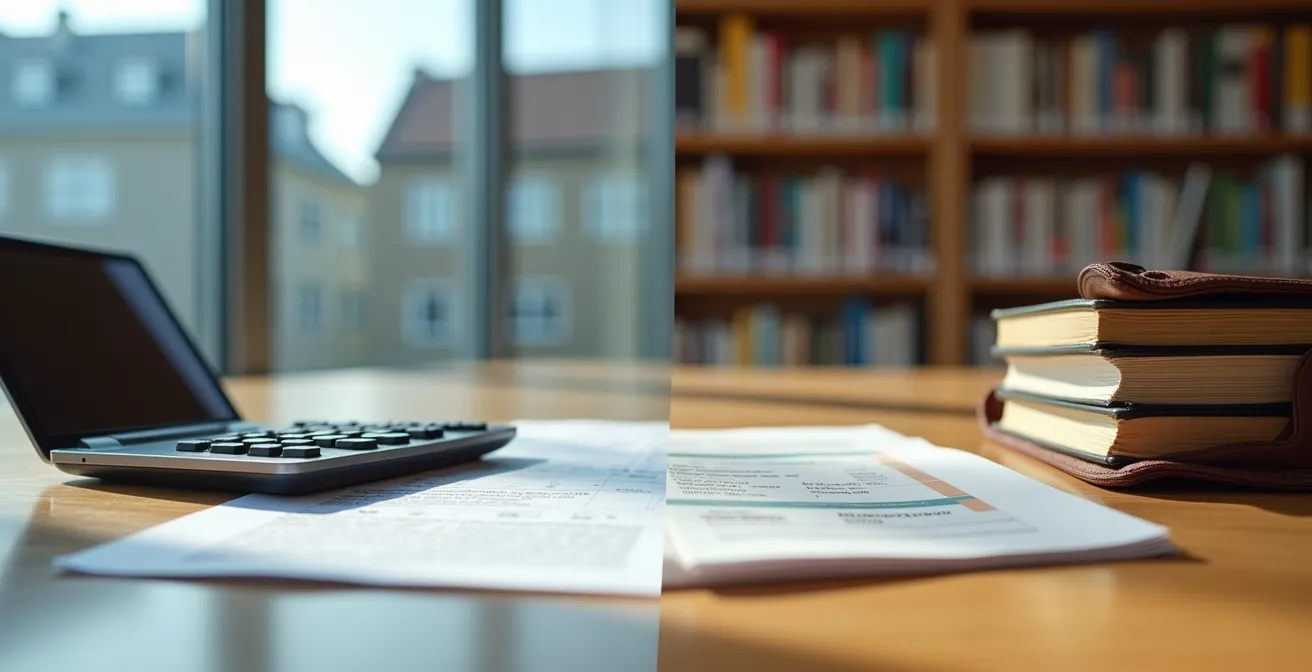 Représentation visuelle de l'écart financier entre un apprenti et un étudiant universitaire à 25 ans